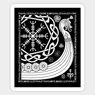 Helm of Awe (Old Norse Ægishjálmr) Magnet